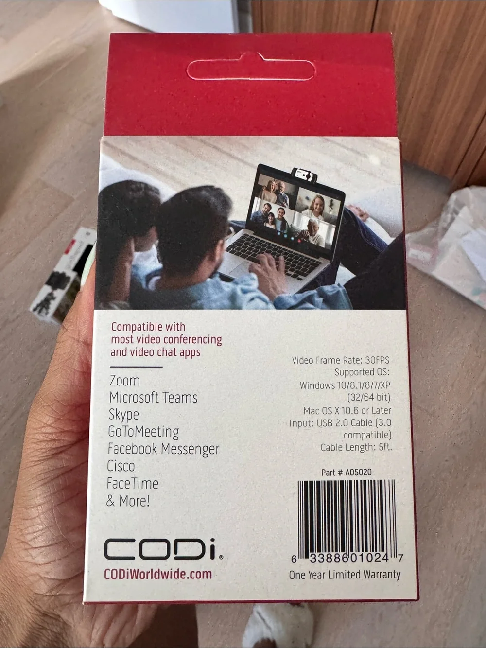 CODi HD 1080p USB Webcam Plug & Play - New in Box